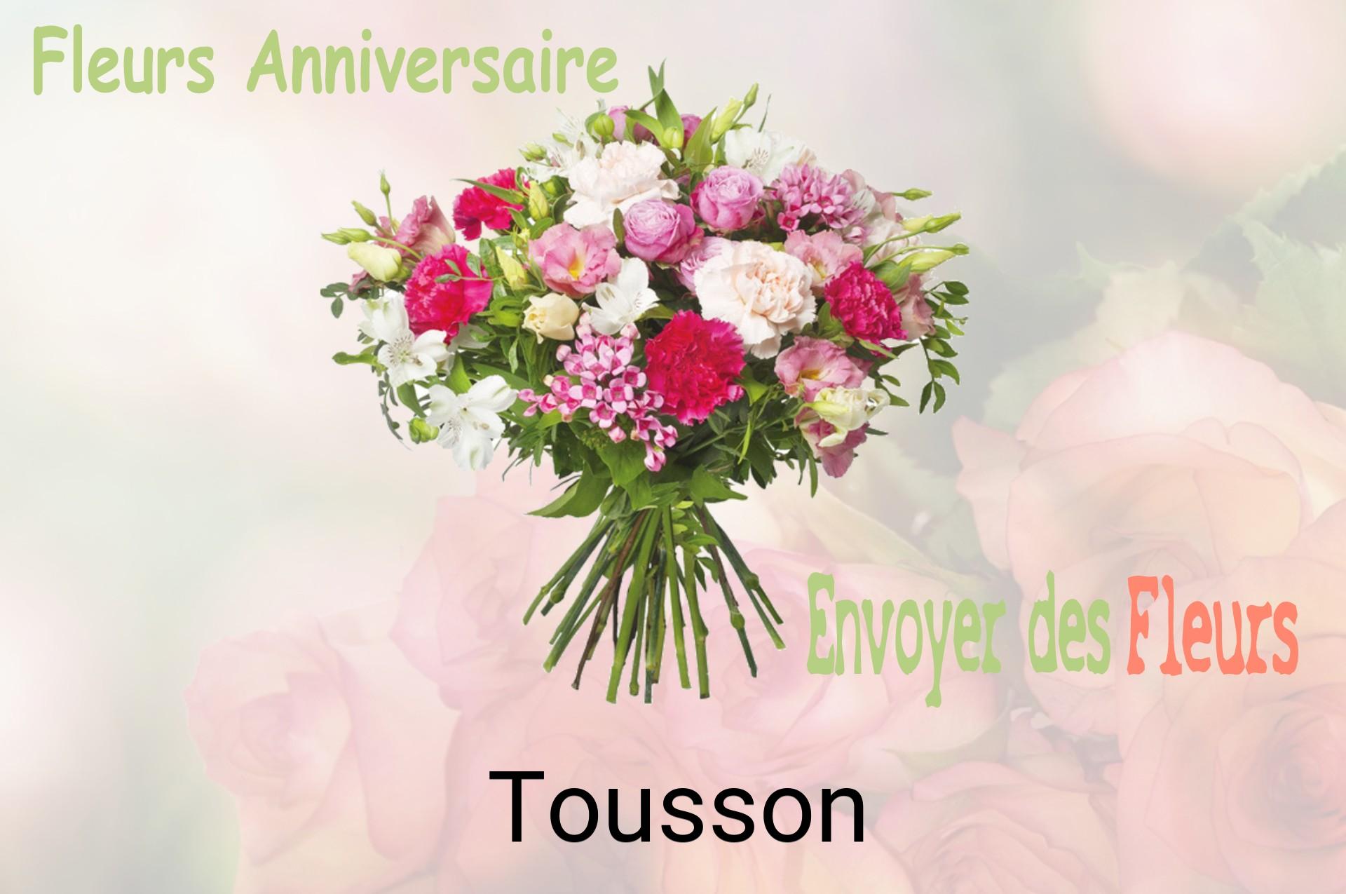 Bouquet de fleurs d’anniversaire livré à Tousson