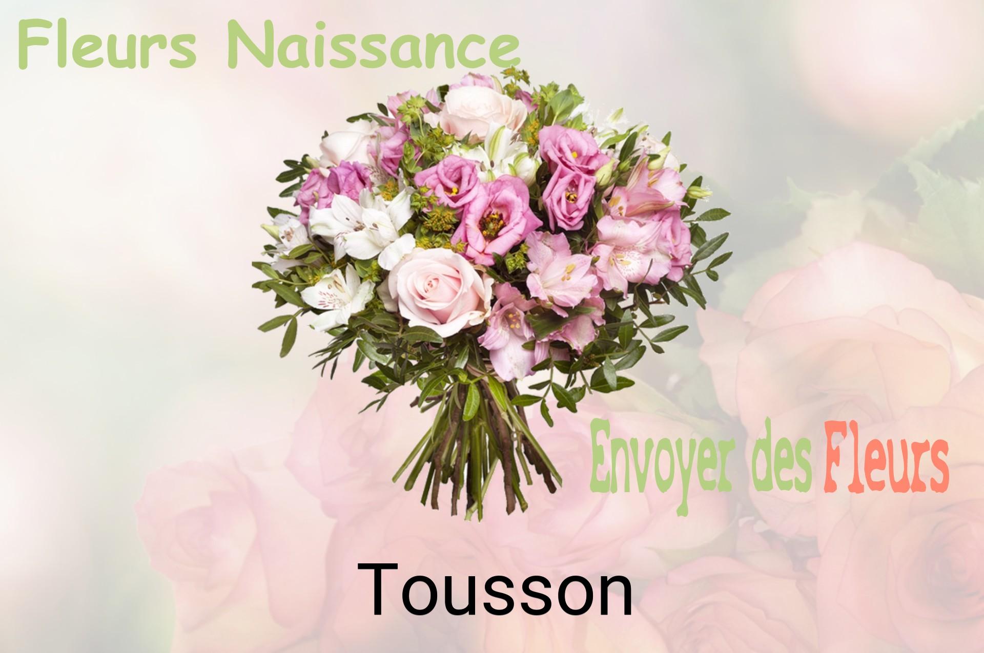 Bouquet de fleurs de naissance livré à Tousson